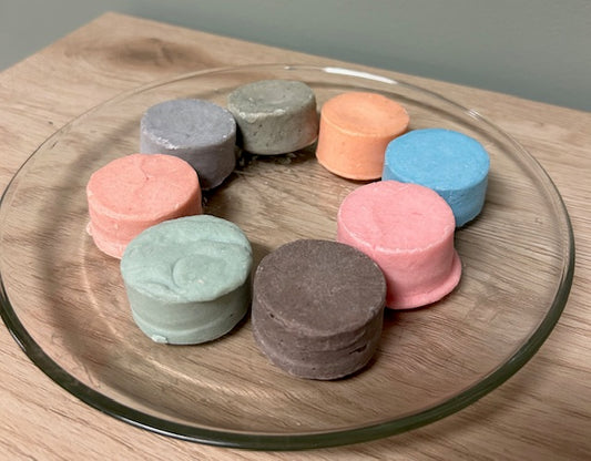 Travel size shampoo bars
